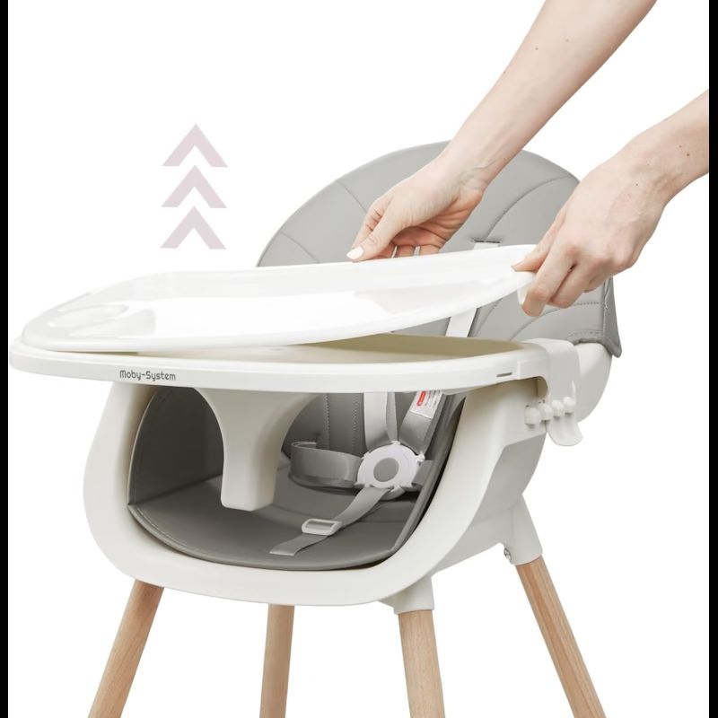 Chaise haute bébé +6 mois evolutive (Moby System) - Image 3