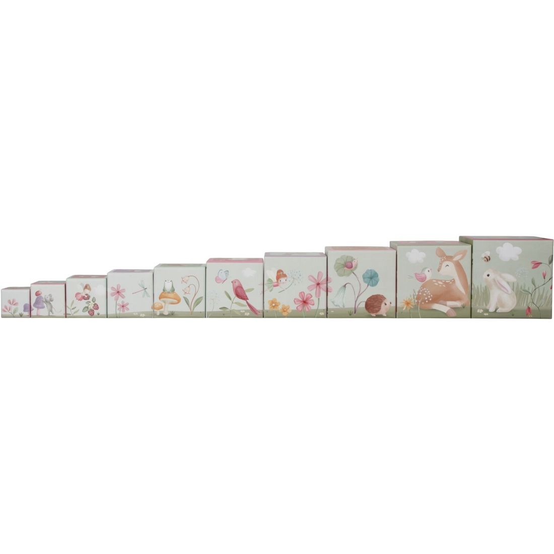 Cubes à empiler en carton FSC Fairy Garden (Little Dutch) - Image 9