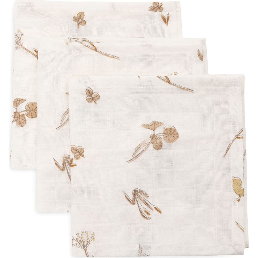 Lot de 3 mini langes en gaze de coton (Jollein) - Couverture