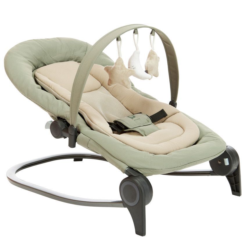 Transat Sluggy avec arche de jeux kaki - Vert (Prémaman) - Image 1