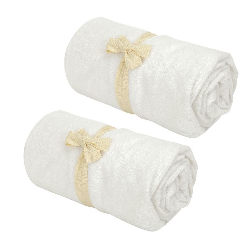 Lot de 2 alèses en viscose pour cododo 50 x 90 cm - Blanc (Prémaman) - Couverture