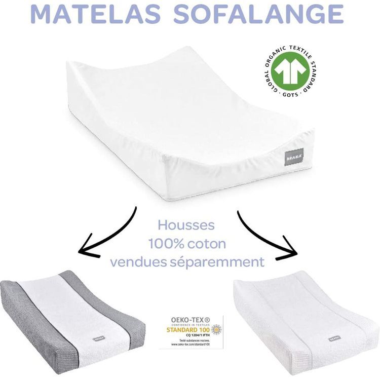 Housse pour matelas à langer Sofalange vieux rose (Béaba) - Image 6