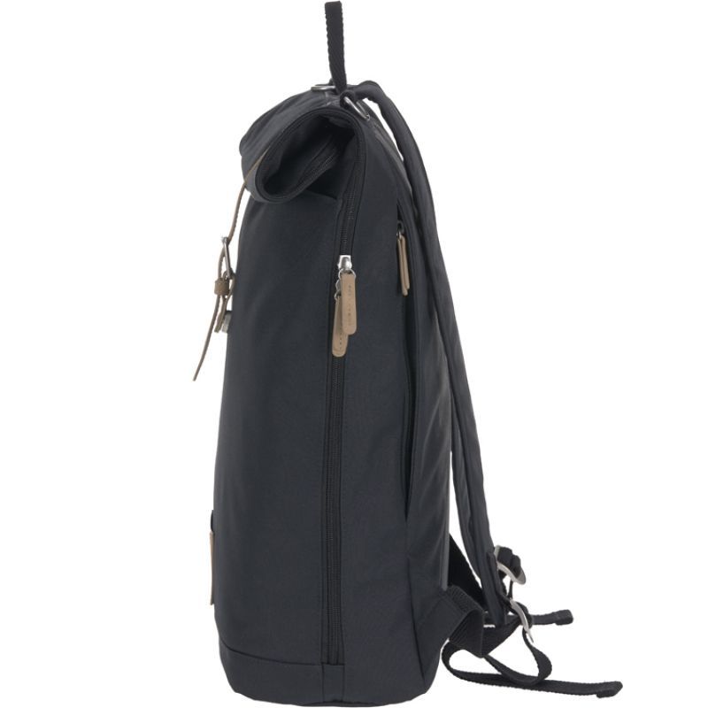 Sac à dos à langer en polyester recyclé Rolltop bleu nuit (Lassig) - Image 3
