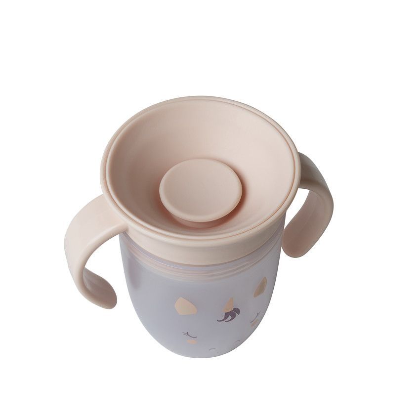 tasse d'apprentissage 360° antifuite Licorne beige - Beige (Prémaman) - Image 3
