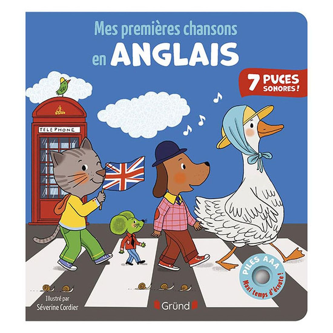 Mes Premières Chansons en Anglais (Gründ) - Couverture