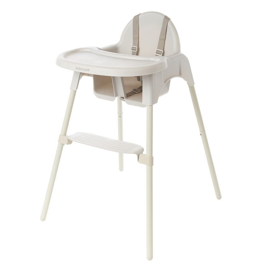 Chaise haute fixe 2 en 1 Capucine 2.0 beige - Ecru (Babycare) - Couverture