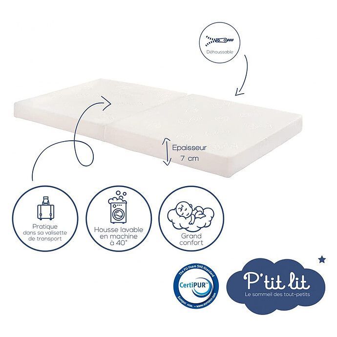 Matelas Mon P'tit Matelas Nomade Premium - 60 x 120 cm (P'Tit Lit) - Image 3