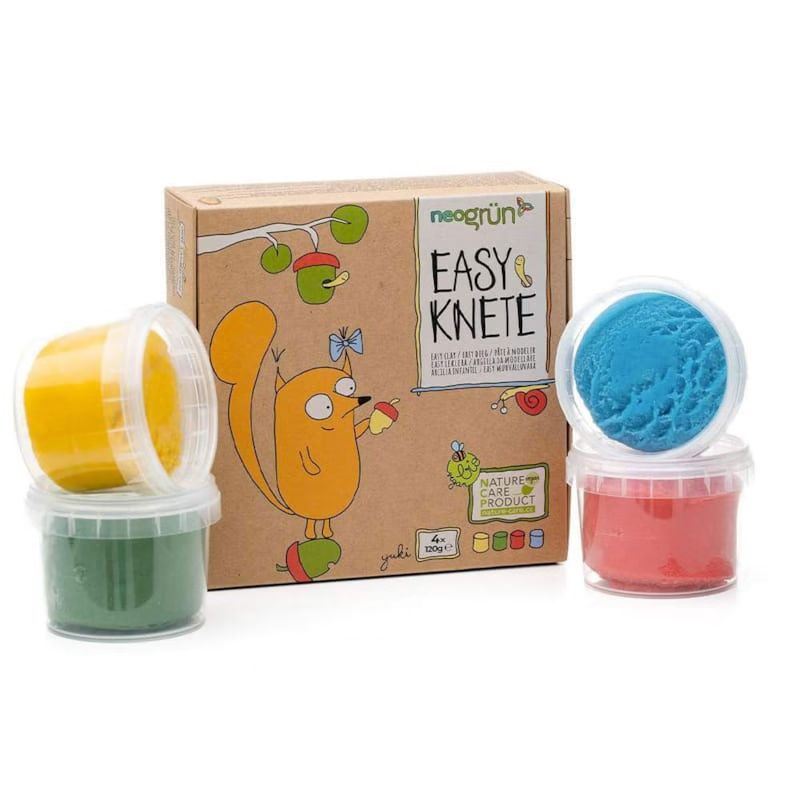 Set de 4 pots de pâte à modeler yuk (Neogrün) - Image 1