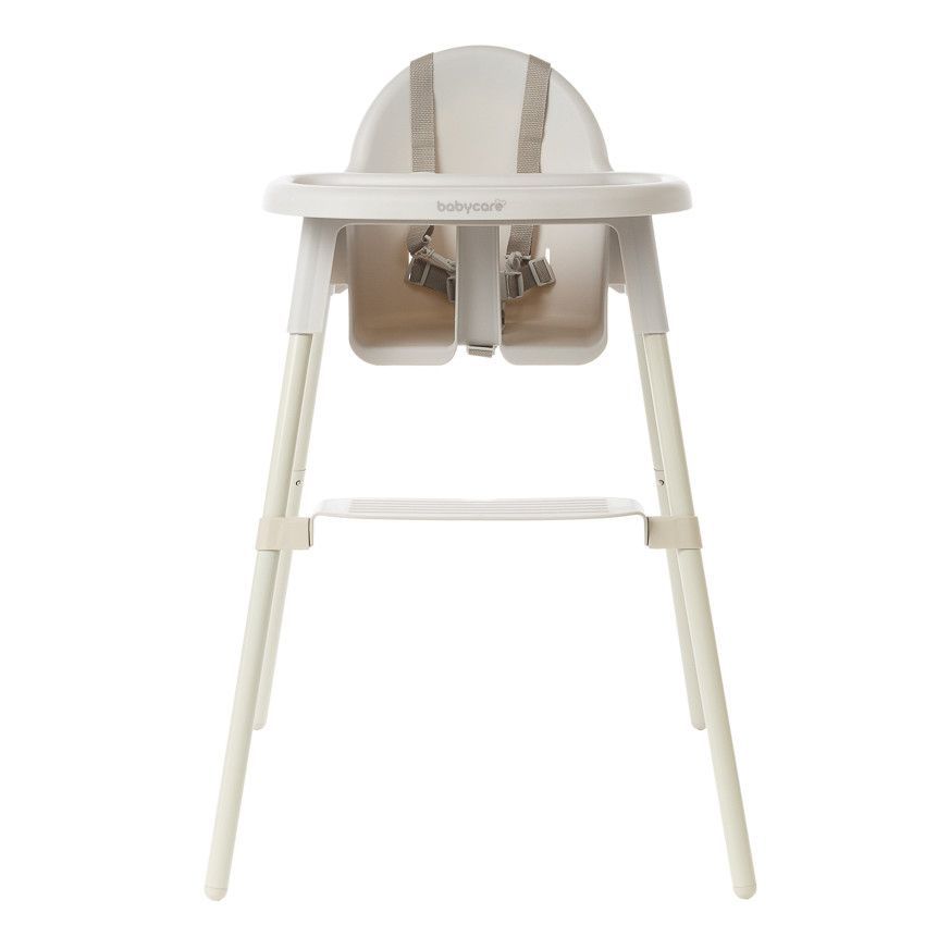 Chaise haute fixe 2 en 1 Capucine 2.0 beige - Ecru (Babycare) - Image 1