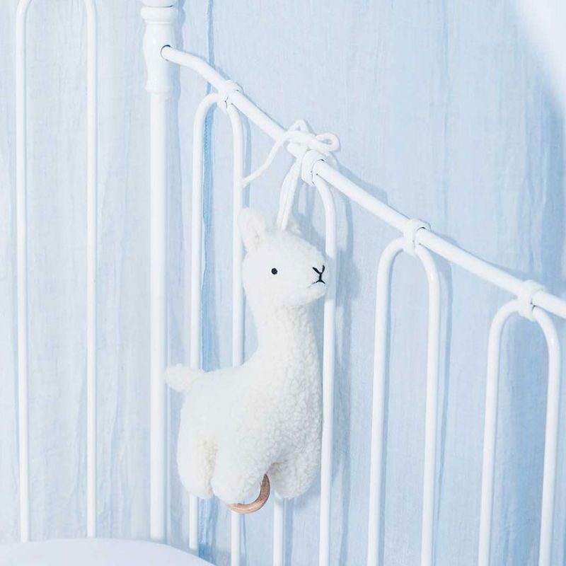 Peluche musicale Lama blanc (Jollein) - Image 5