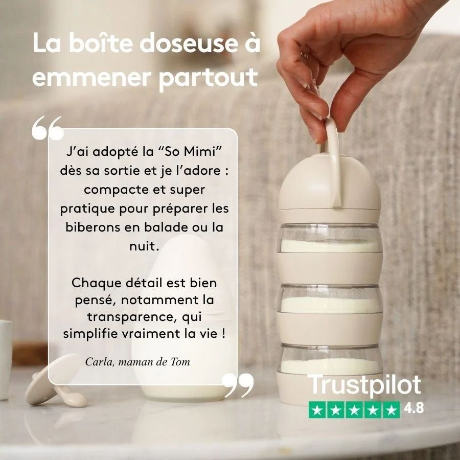 Boîte doseuse lait "So Mimi" | Blue Sky (Elhée) - Image 4