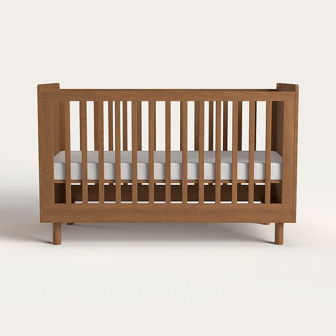 Lit Bébé Evolutif Tokyo Chêne Caramel - 140 x 70 cm (Nina Bien) - Image 1