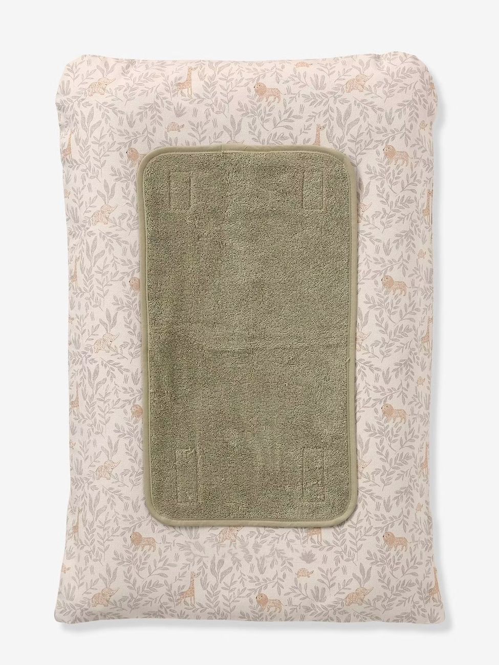 Matelas à langer + 2 tapis de change BABYLON personnalisable beige imprimé (Vertbaudet) - Image 2