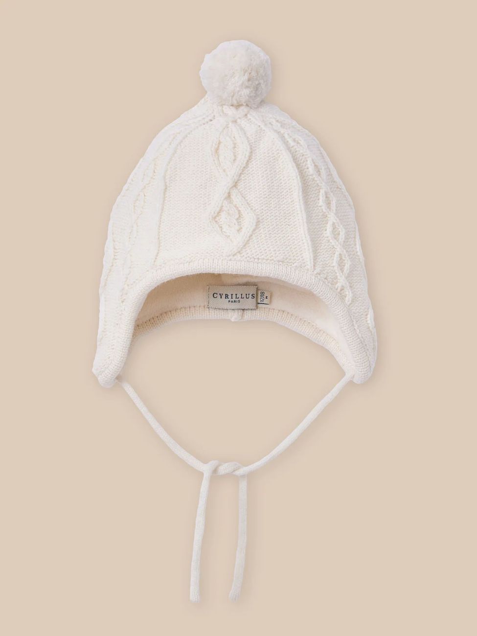 Bonnet péruvien en laine doublé de polaire – Bébé (Cyrillus) - Couverture
