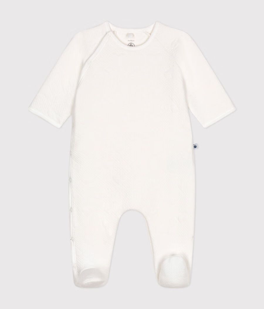 Dors-bien bébé en coton épais à motif cœur (Petit Bateau) - Couverture