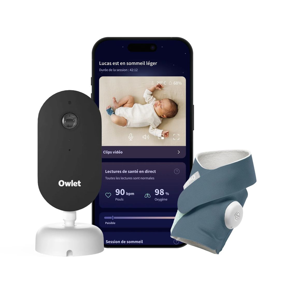Dream Duo™ 3 - Dream Sock + Dream Sight (Owlet) - Image 3