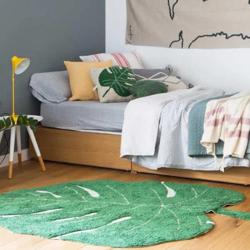 Tapis lavable Monstera Leaf vert (120 x 160 cm) (Lorena Canals) - Image 5