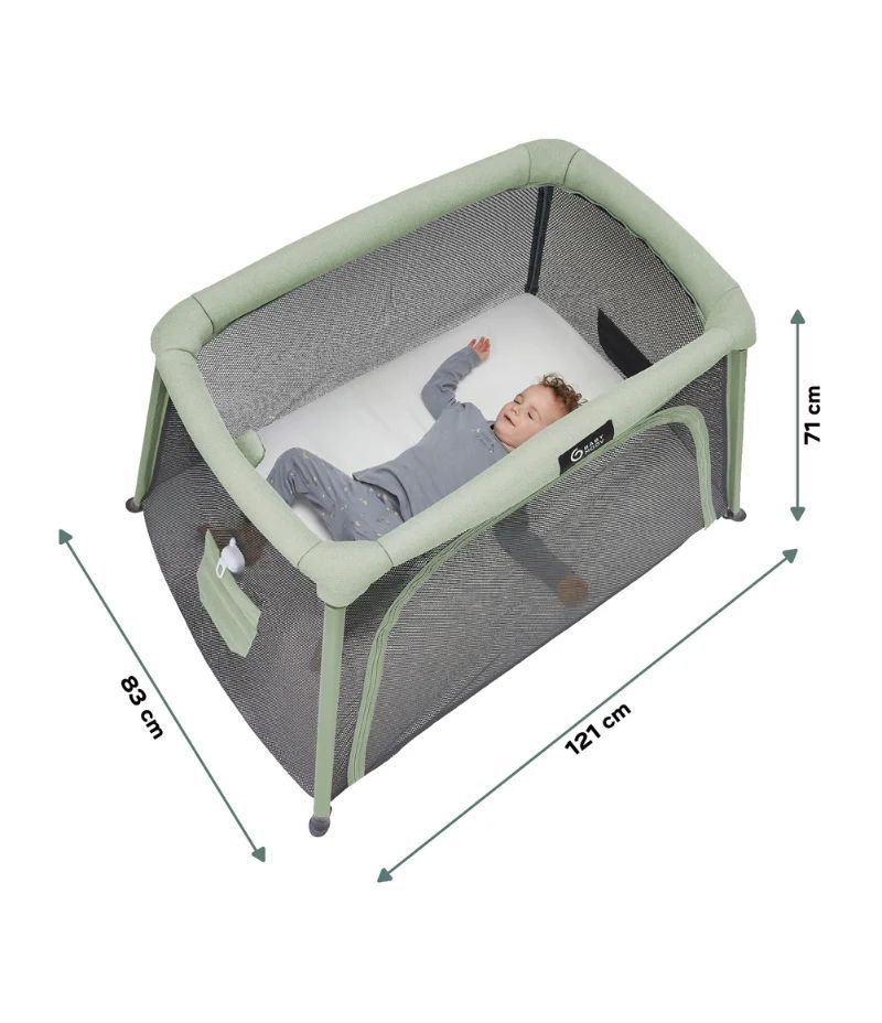 Lit parapluie bébé avec berceau intégré, 0 à 4 ans – Moov & Comfy (Babymoov) - Image 7