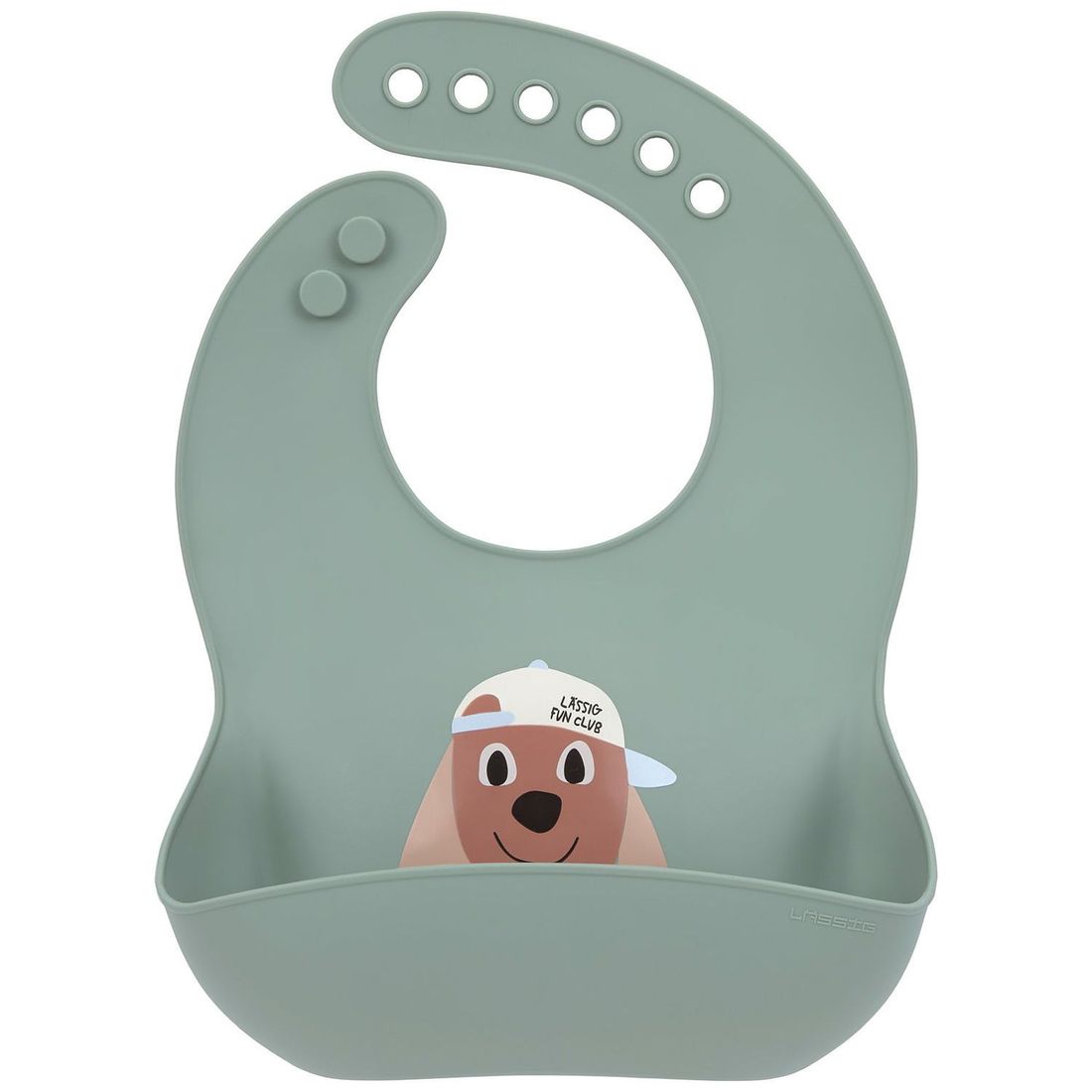 Bavoir en silicone avec poche Tiny Team Chien (Lassig) - Couverture