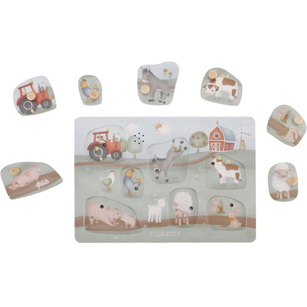 Puzzle sonore en bois Little Farm (Little Dutch) - Image 8
