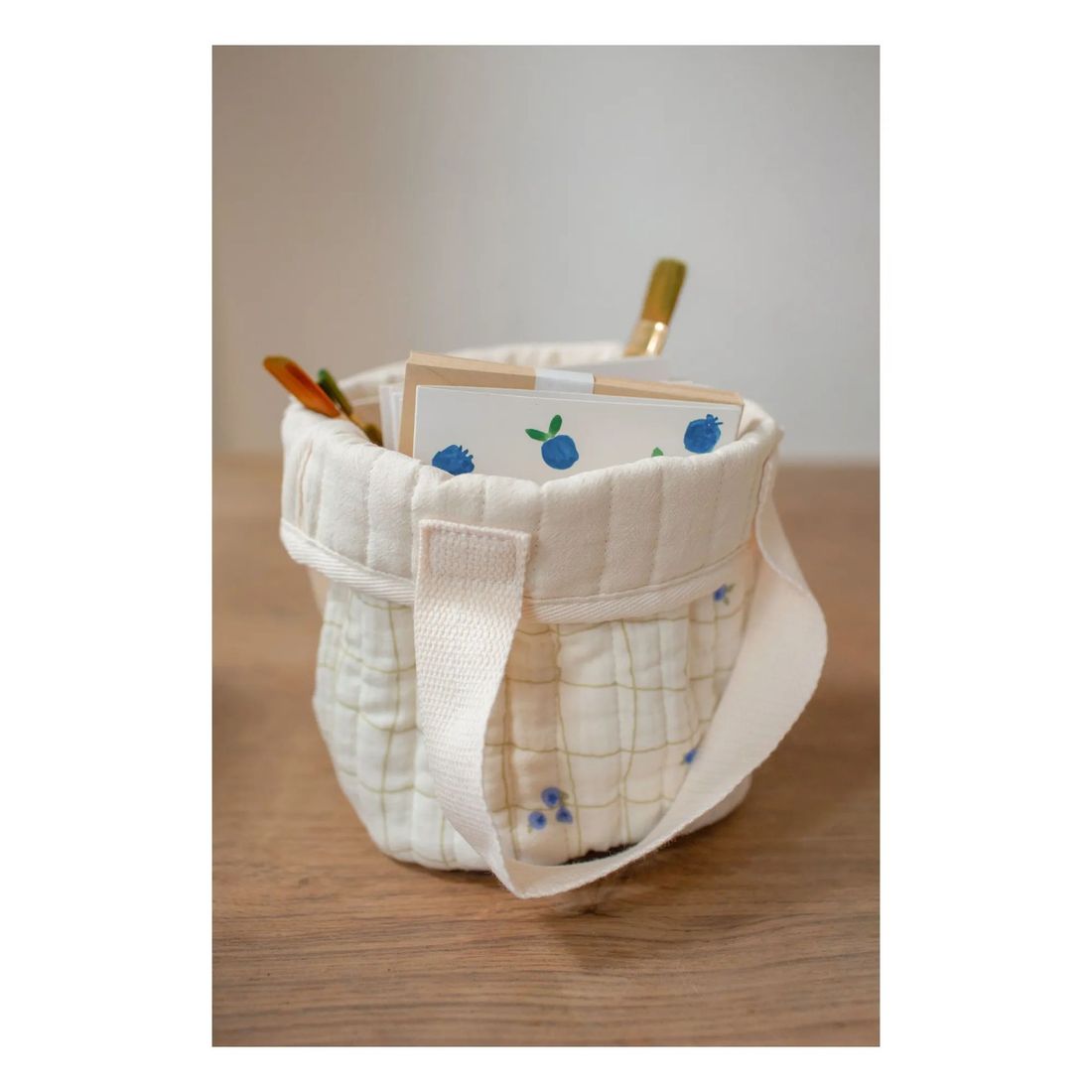 Soft Spot - Panier de rangement Blueberries en coton bio (Soft Spot) - Couverture