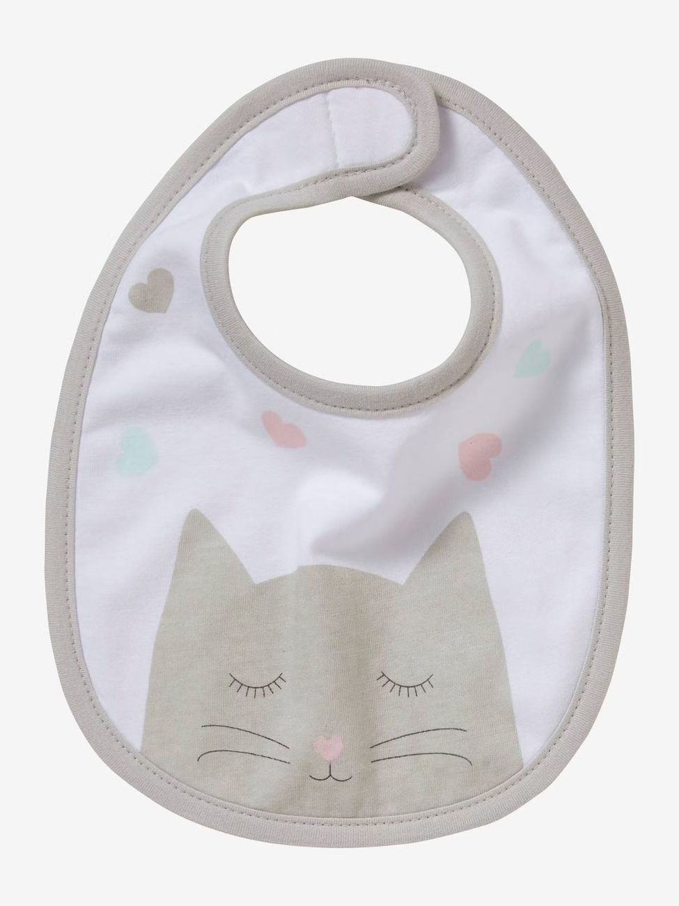 Lot de 5 bavoirs naissance lot chat rose (Vertbaudet) - Image 2