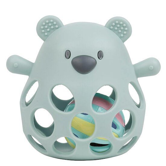 Hochet avec balle ours en silicone (Nattou) - Couverture