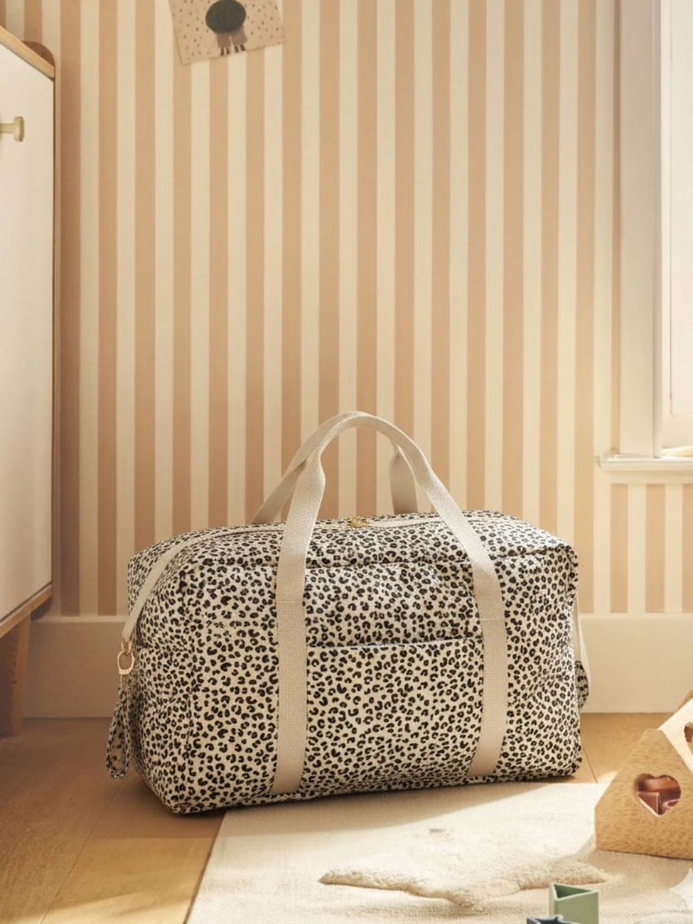 Sac à langer CATALINA 48 h beige imprimé (Vertbaudet) - Couverture