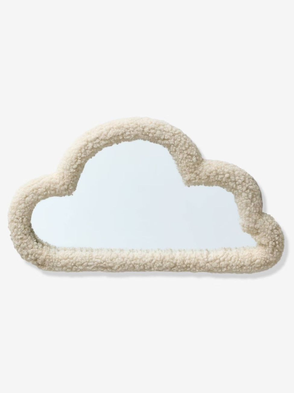 Miroir Nuage en sherpa beige (Vertbaudet) - Image 1