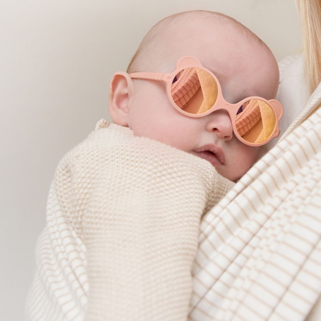 Lunettes de soleil Ourson Rose pêche (0-12 mois) (KI ET LA) - Image 3