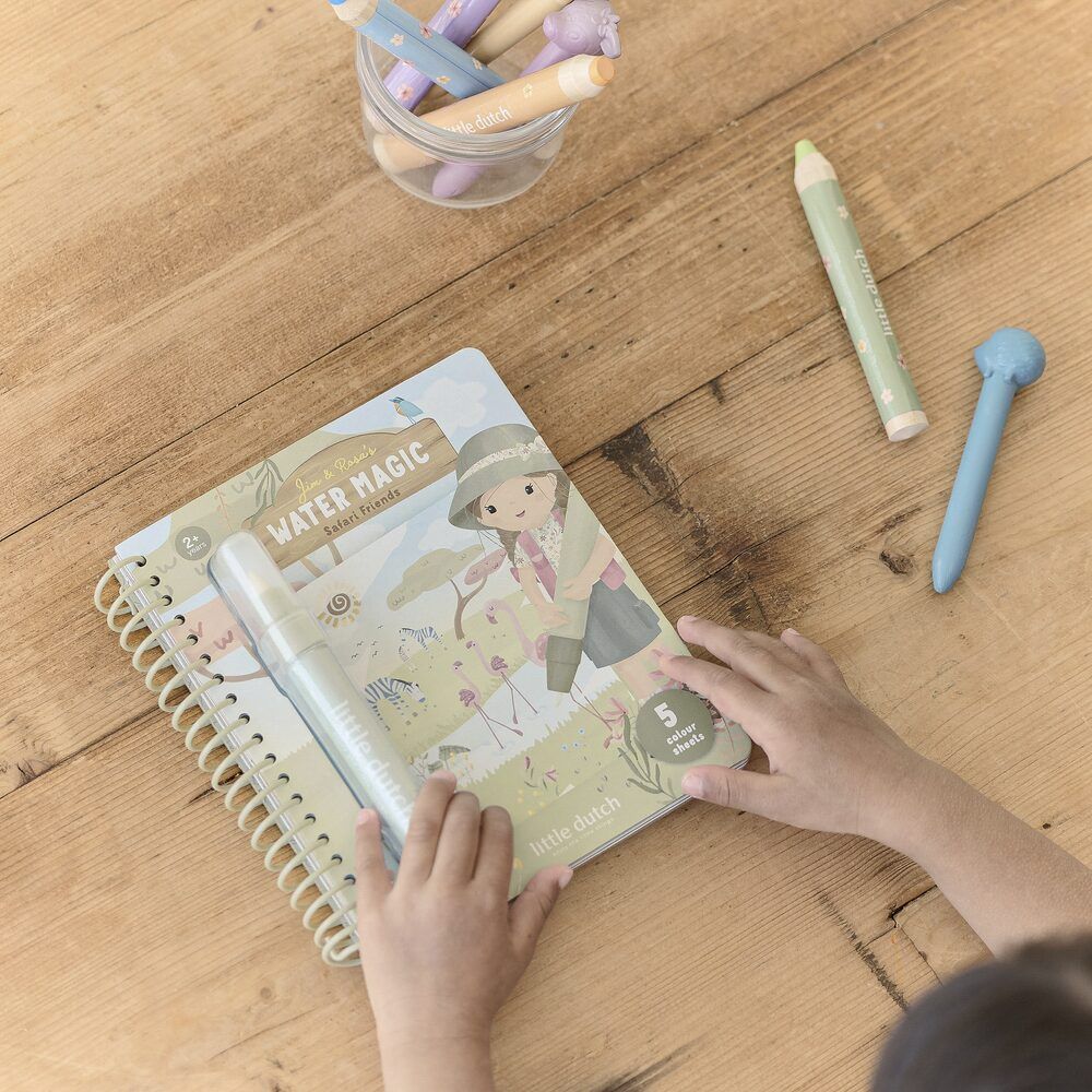 Safari Friends Livre de coloriage à l'eau (Little Dutch) - Image 5