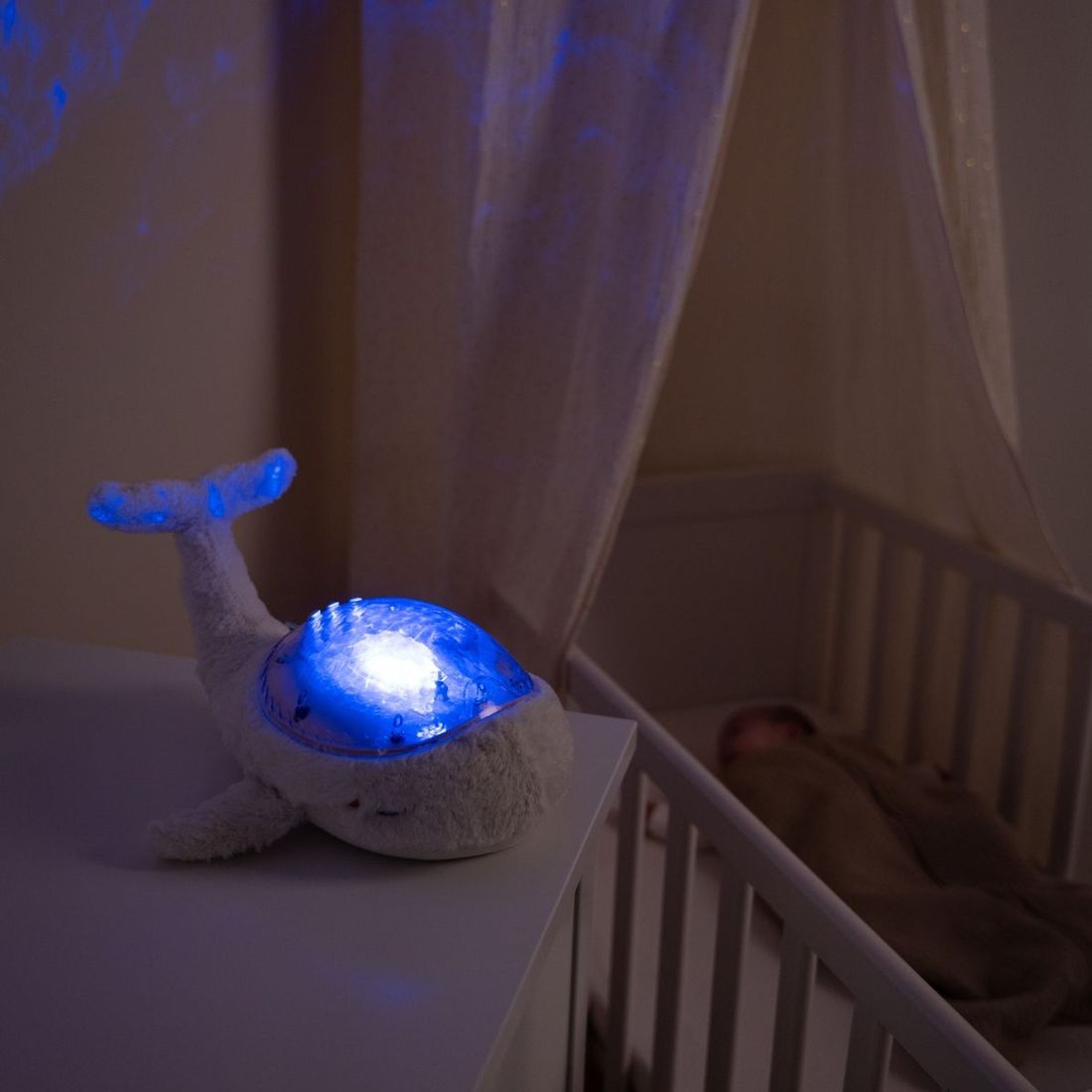 Veilleuse peluche Tranquil Whale White (rechargeable) (Cloud B) - Image 4