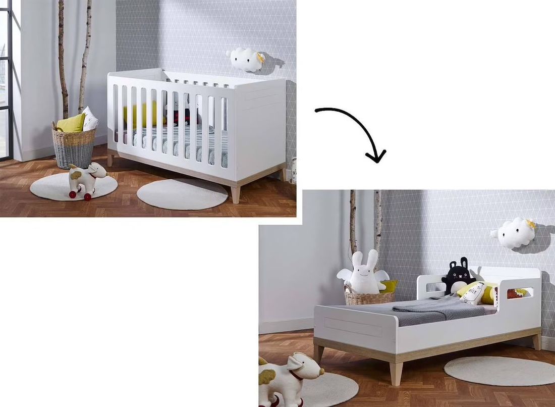 Chambre Bébé Complète Evidence Blanc /hêtre (Chambrekids) - Image 2