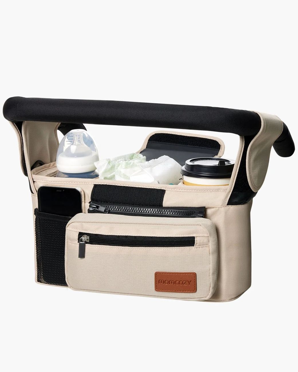 Organisateur de Poussette Momcozy – Porte-gobelet Tout-en-Un et pour Poussettes d’Animaux (Momcozy) - Image 1