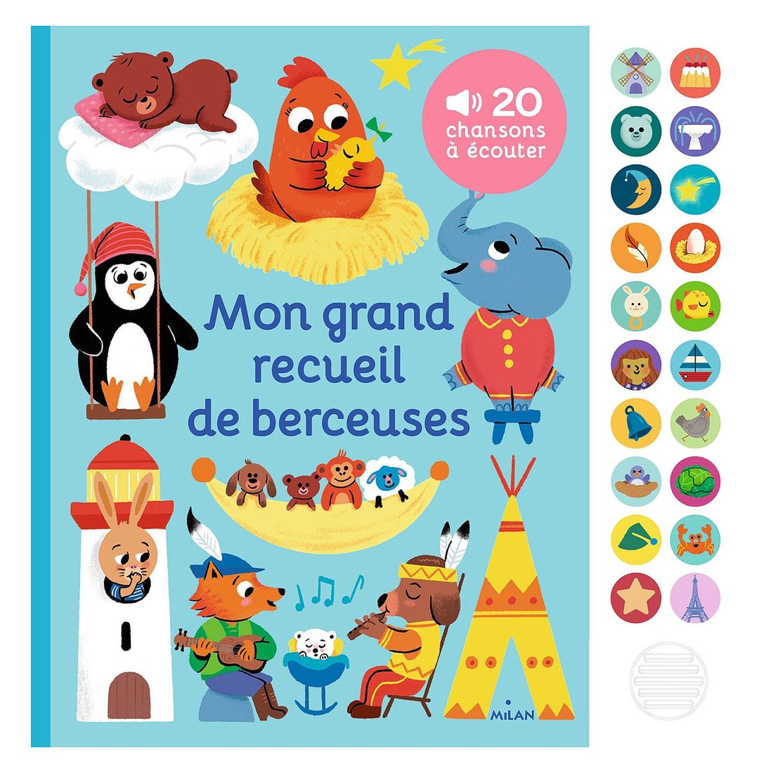 Mon Grand Recueil de Berceuses (Milan) - Couverture