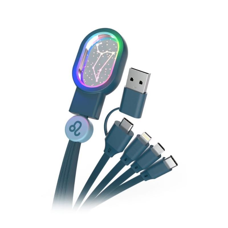 Câble de recharge 4en1 - eclairage led design lion - mob (MOB) - Image 1