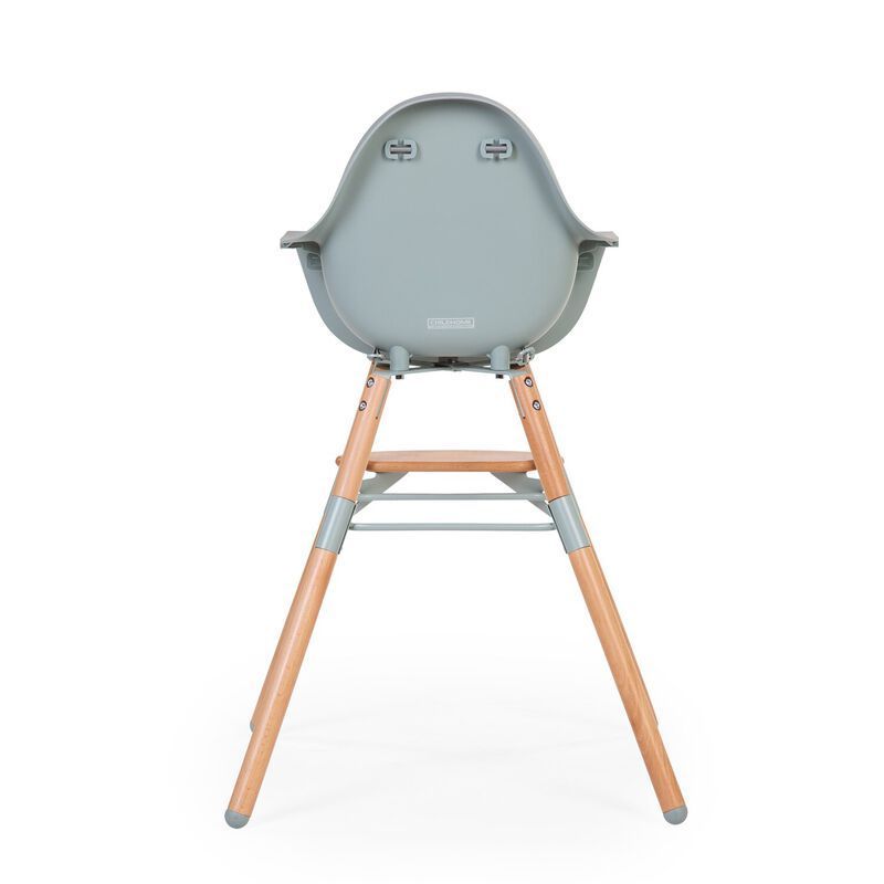 Evolu Chaise Haute - Réglable En Hauteur (50-75 Cm/*90 Cm) - Naturel Menthe (Childhome) - Image 4
