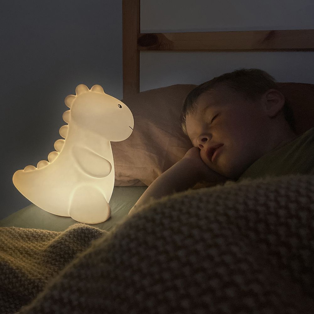 Veilleuse rechargeable Jéroom le dinosaure sable (17 cm) (Atelier Pierre Junior) - Image 5