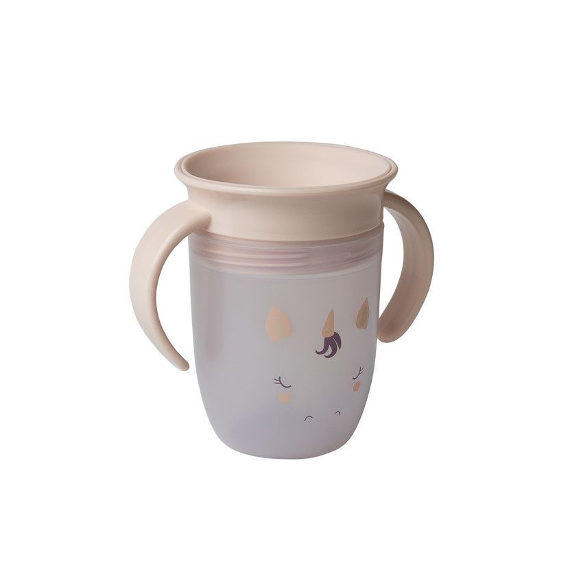 tasse d'apprentissage 360° antifuite Licorne beige - Beige (Prémaman) - Image 2