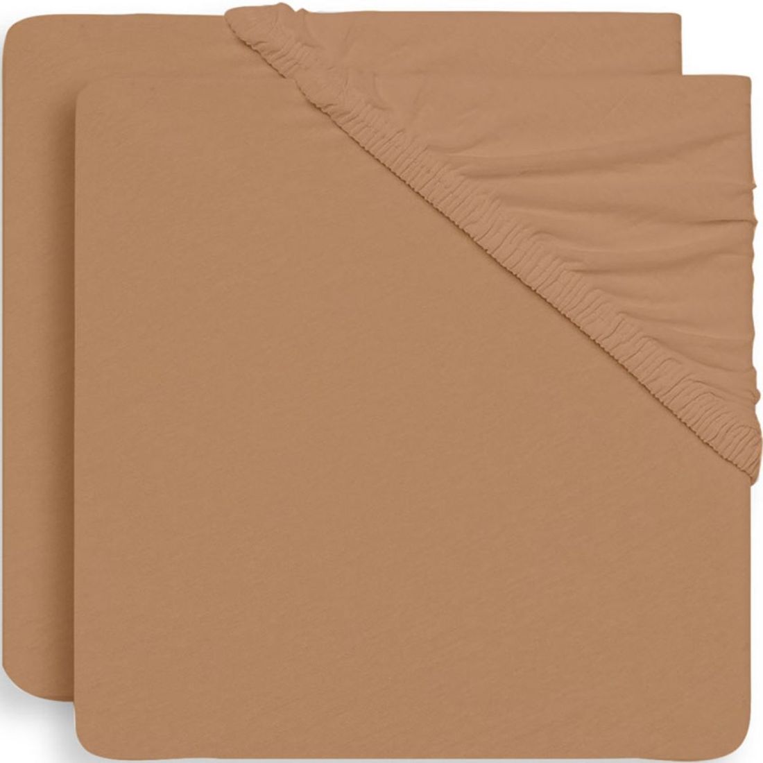 Lot de 2 draps housses Biscuit (60 x 120 cm) (Jollein) - Couverture