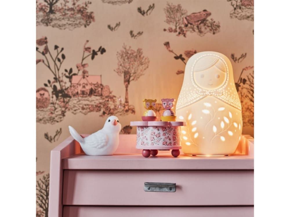 Lampe à poser blanche poupée Russe (Amadeus) - Image 1
