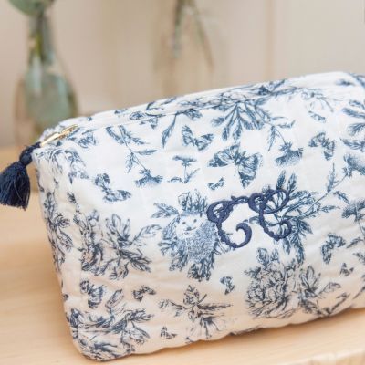 Trousse de toilette Toile de Jouy bleu (Tartine et Chocolat) - Image 2