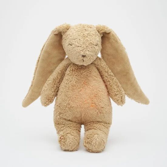 Peluche lapin nature bio avec sons & lumières (Moonie) - Couverture