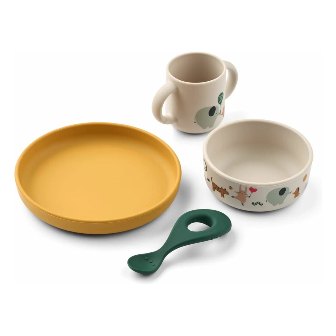 Liewood - Set vaisselle Vivi en silicone - Set de 4 (Liewood) - Couverture