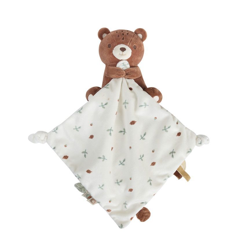 Doudou plat ourson Roi des Forêts - Marron (Prémaman) - Image 1