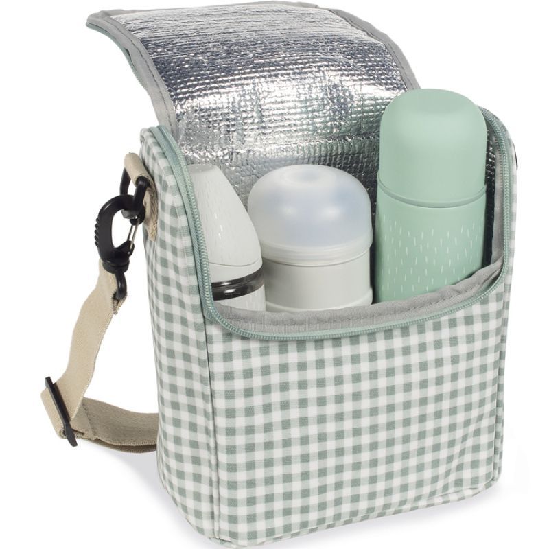 Sac repas isotherme I Love Vichy vert (6 L) (Walking Mum) - Image 4