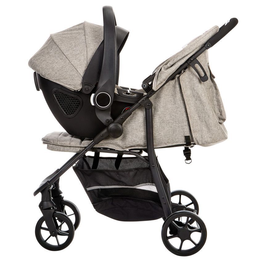 Poussette trio Triade avec siège-auto et nacelle gris - Gris (Babycare) - Image 5