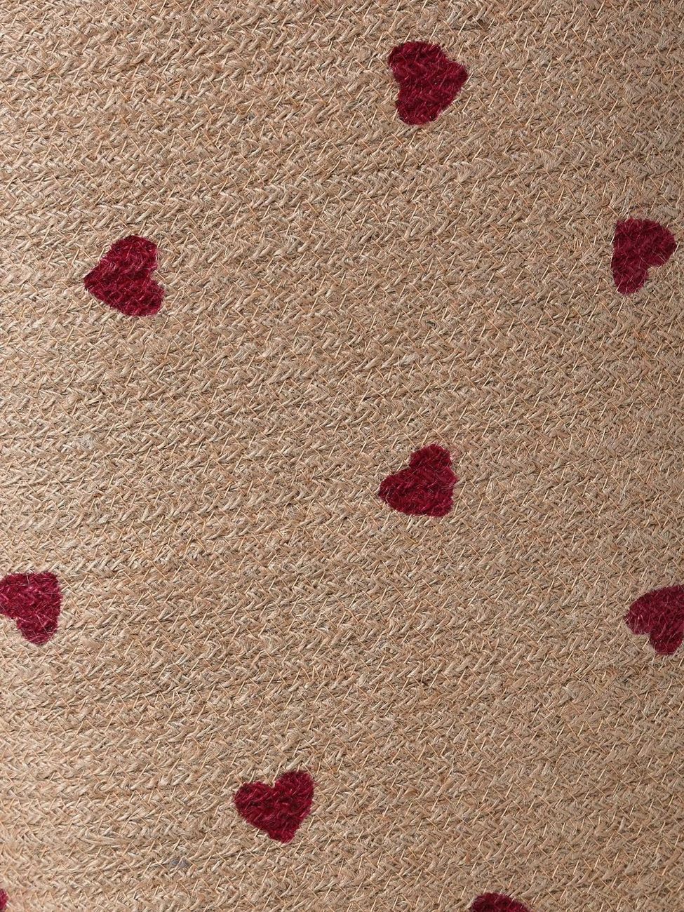 Panier de rangement XL coeur en jute CHERRY beige (Vertbaudet) - Image 2