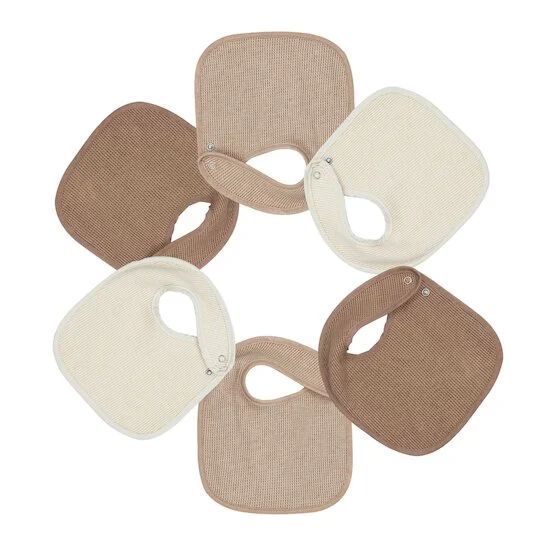 Lot de 6 bavoirs nid d'abeille (Trois Kilos Sept) - Couverture