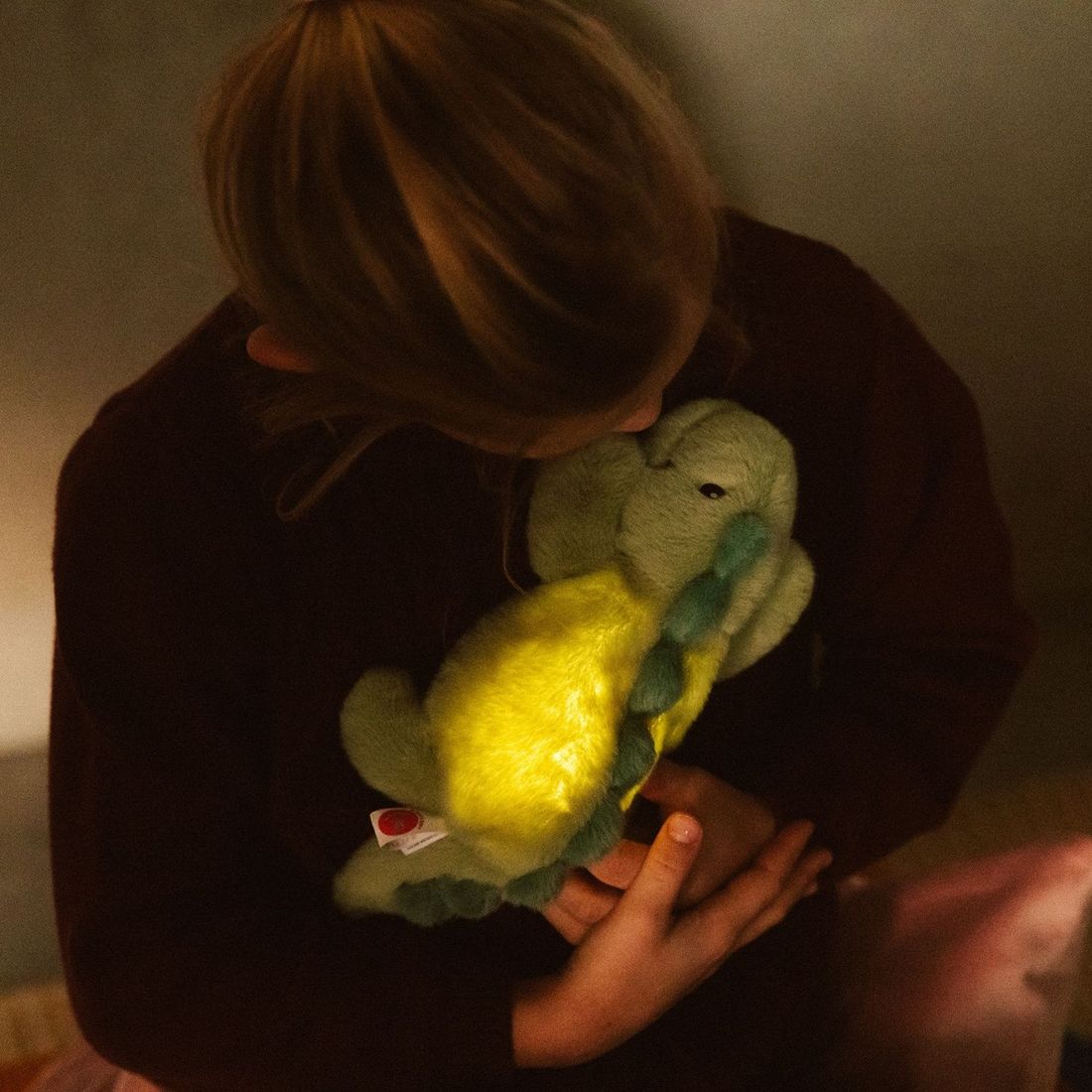 Peluche veilleuse Jéroom le dinosaure Vert (Atelier Pierre Junior) - Image 4